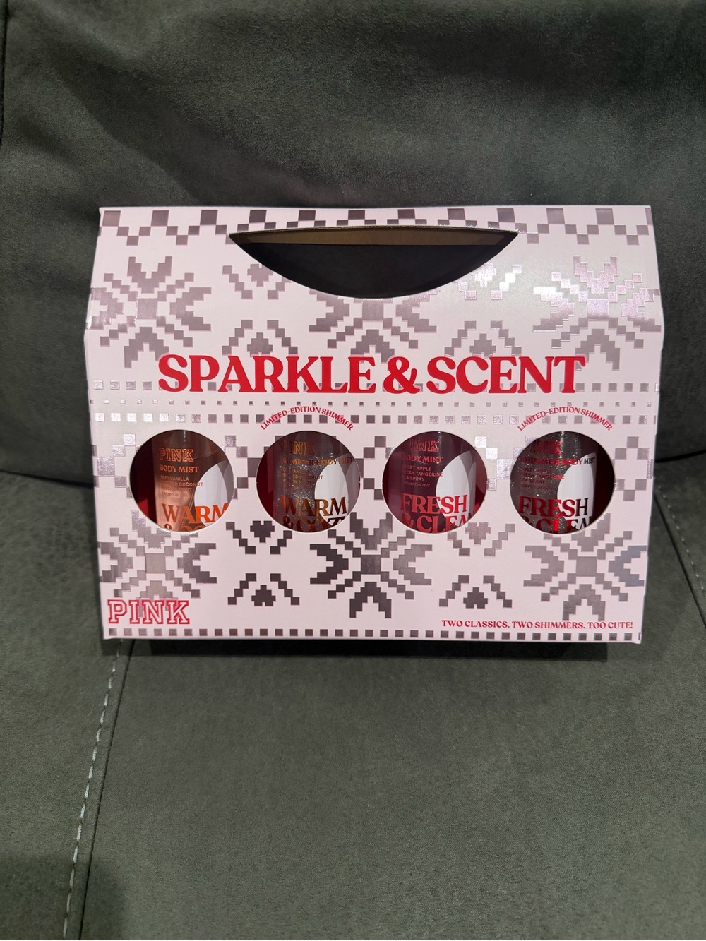 Victoria's Secret PINK Sparkle & Scent Body Gift Set - Pink/Red